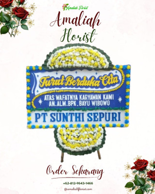 Papan Bunga Duka di Purwasedar