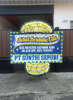 Papan Bunga Duka di Purwasedar